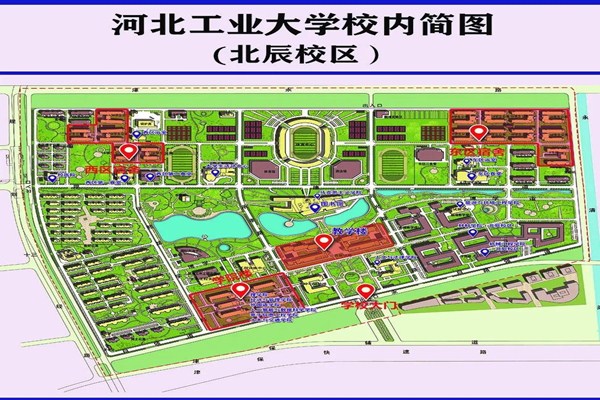 河北工业大学地图图片