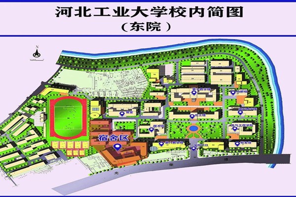 河北工业大学地图图片